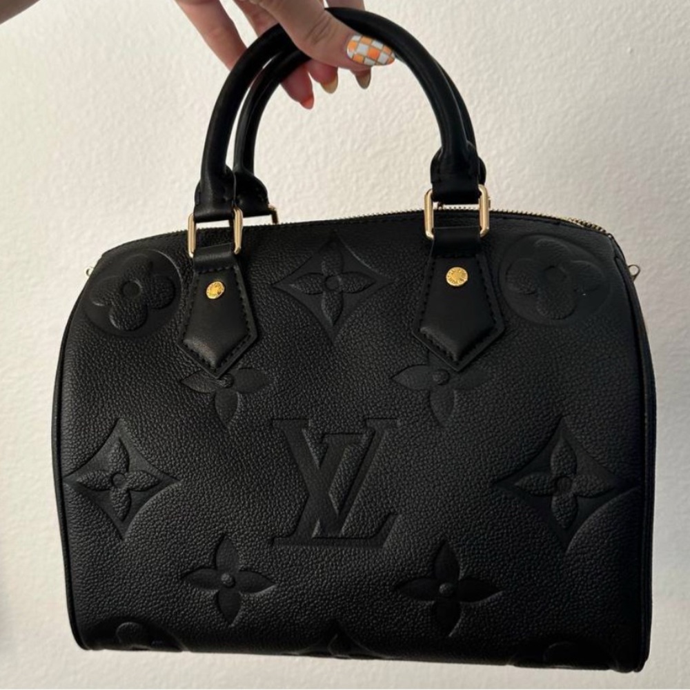 LV Black Monogram Handbag 25